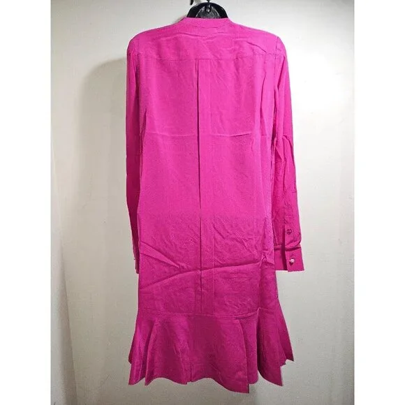 NWT Tory Burch Jane Fuschia Hibiscus Dress Size 2 XS Small - Picture 3 of 7